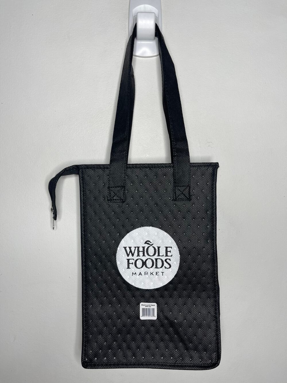 Whole Foods Market, Black + White Insulated Hot Cold Cooler, Mini Tote Lunch Bag